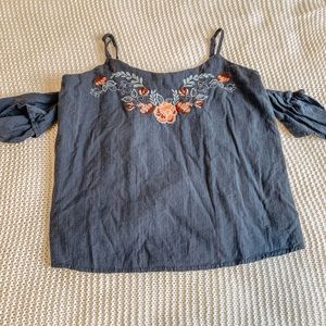 Off the shoulder blouse-navy